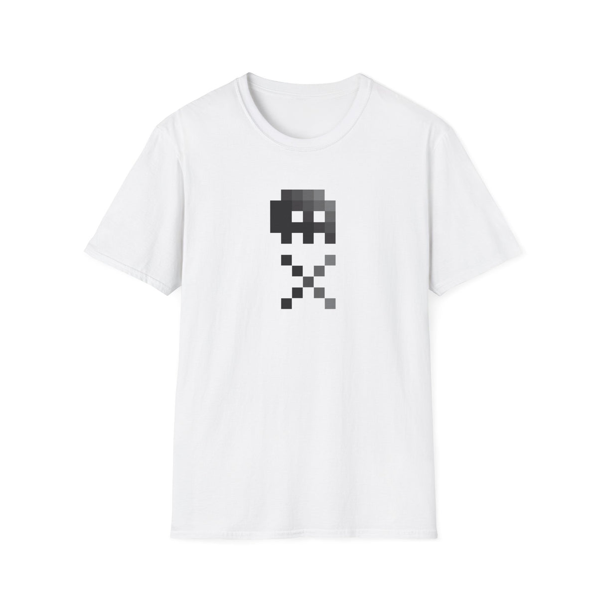 8-bit Pixel Skull & Crossbones T-shirt