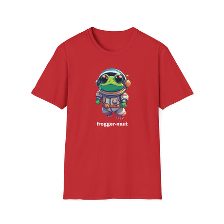 Cute Frog Astronaut, Unisex Softstyle T-Shirt, Froggernaut, Space Frog