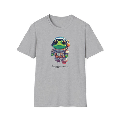 Cute Frog Astronaut, Unisex Softstyle T-Shirt, Froggernaut, Space Frog