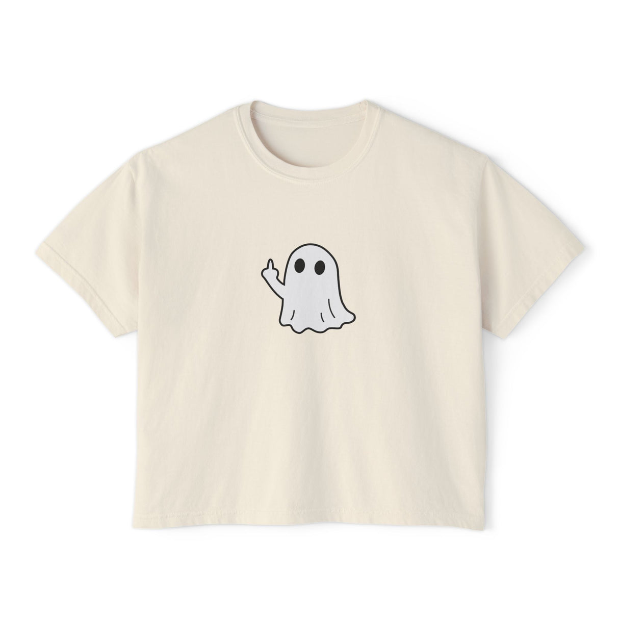 Middle Finger Ghost Women's Boxy Tee