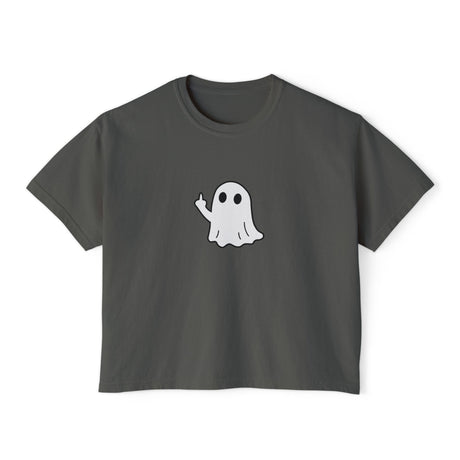 Middle Finger Ghost Women's Boxy Tee