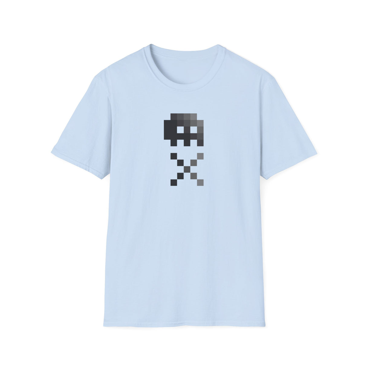 8-bit Pixel Skull & Crossbones T-shirt