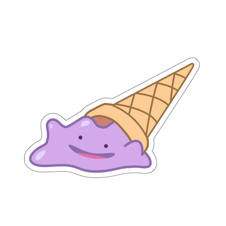 Melting Grape Ice Cream Sticker