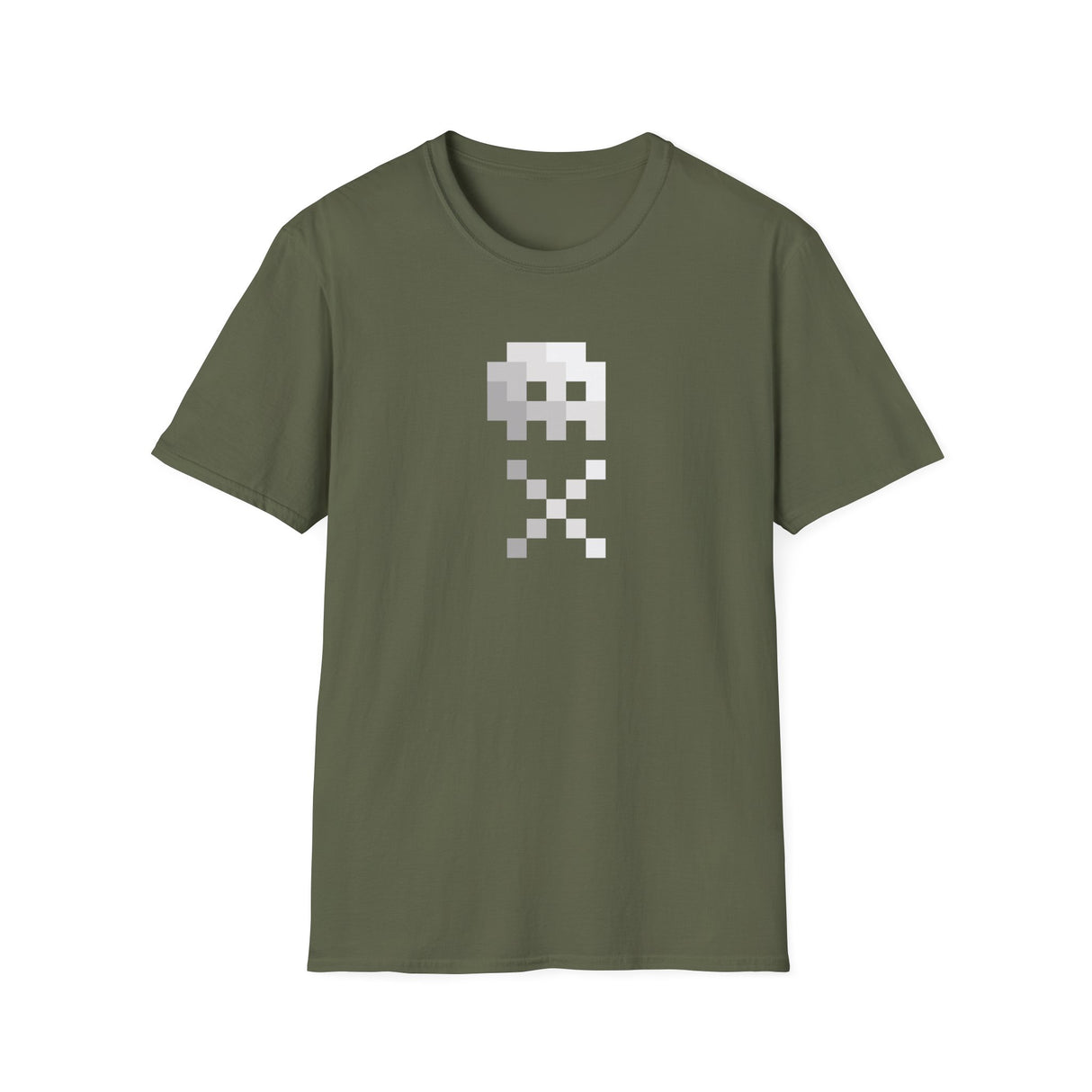 8-bit Pixel Skull & Crossbones T-shirt