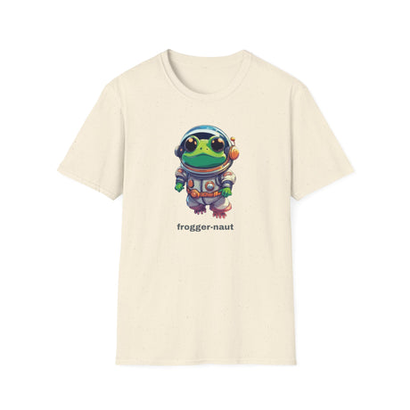 Cute Frog Astronaut, Unisex Softstyle T-Shirt, Froggernaut, Space Frog