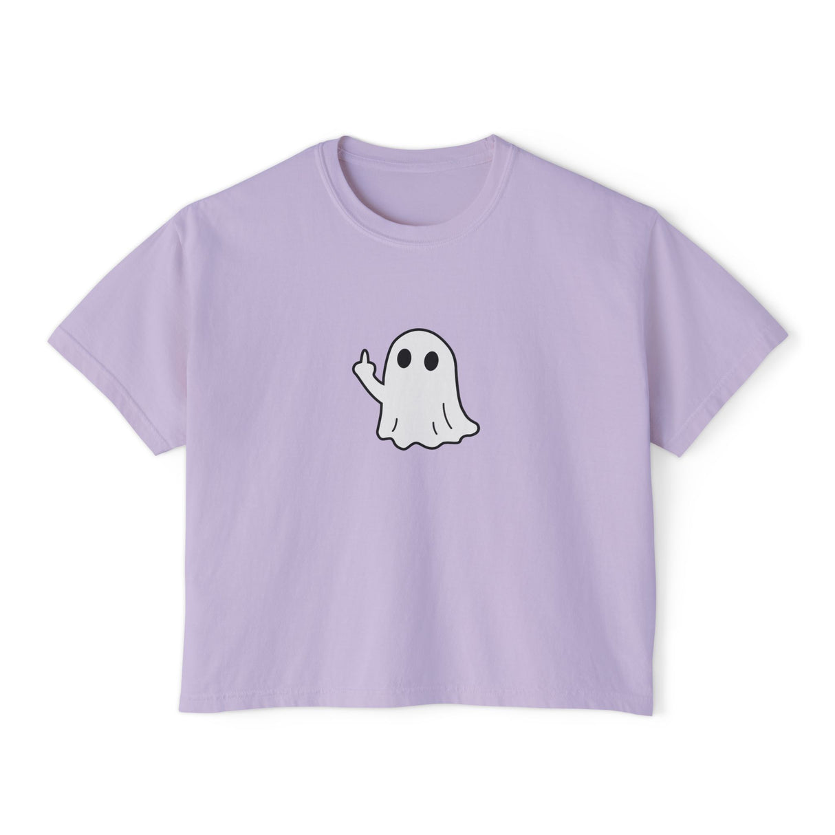 Middle Finger Ghost Women's Boxy Tee