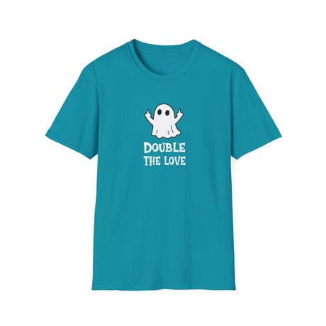 Ghost Halloween T-Shirt - Double Friendly Finger