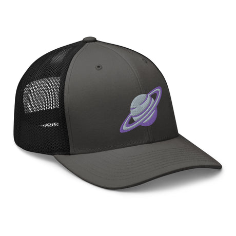 Saturn Embroidered Retro Trucker Hat