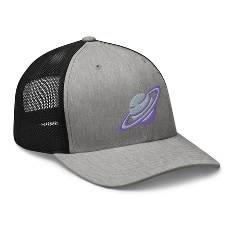 Saturn Embroidered Retro Trucker Hat